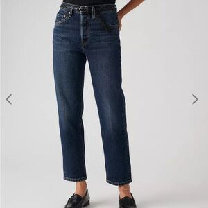 Levi's Blue Straight Leg Jeans with Vintage Look